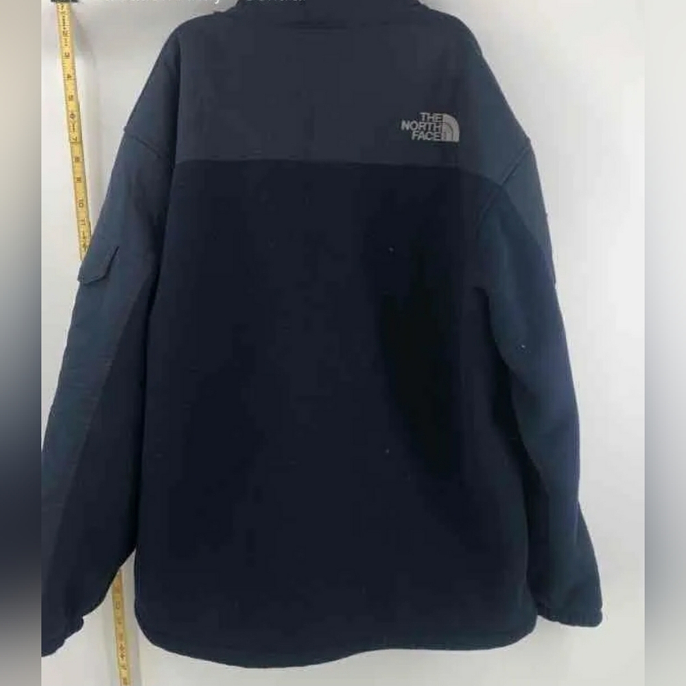 The North Face Mens Gray Blue Denali Long Sleeve Zipped Pockets Jacket coat XXL